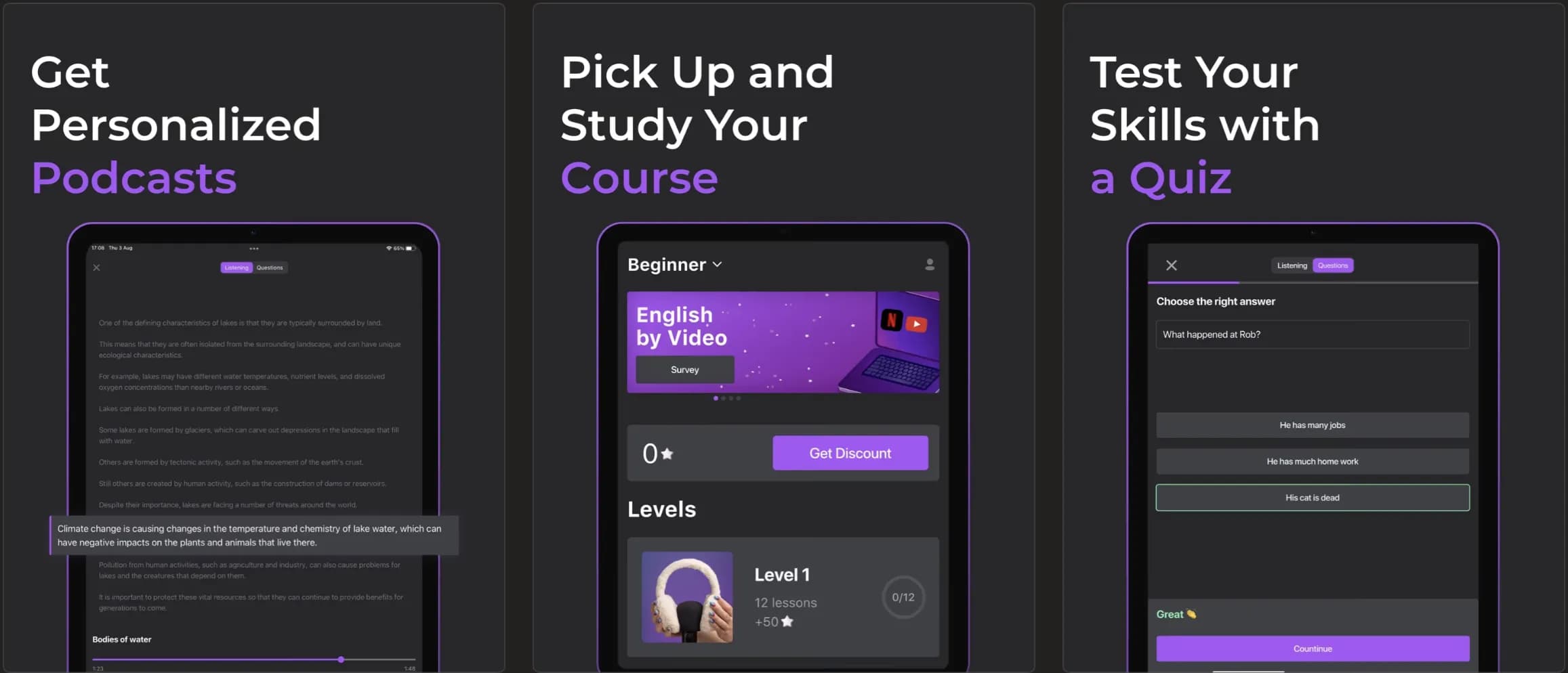 кейс: Мобильное приложение Learn English By Listening
