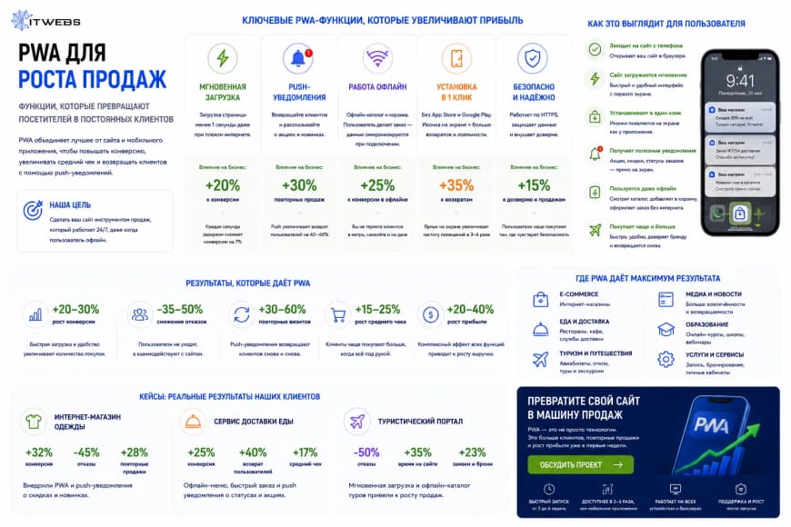 PWA для роста продаж
